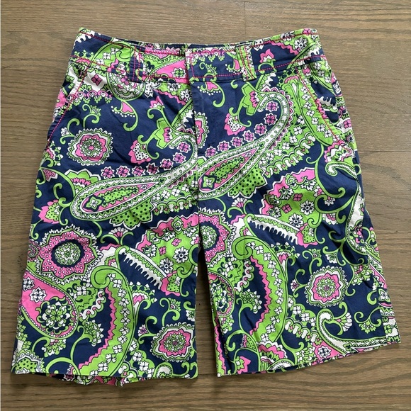 Lilly Pulitzer Randy Bermuda Royal Poinciana cotton size 2 - Picture 1 of 9